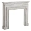 Fireplace White Fir wood MDF Wood 117 x 20 x 102 cm
