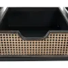Vestibila galds ar atvilktnēm BRICK Mēteļu plaukts Brūns Melns Dzelzs 111 x 37 x 185 cm