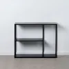 Lentyna SQUARE Juoda Plienas 100 x 30 x 81 cm