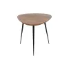 Set of 3 tables Black Natural Iron Acacia 86 x 81 x 43 cm (3 Units)