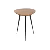 Set of 3 tables Black Natural Iron Acacia 86 x 81 x 43 cm (3 Units)