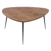 Set of 3 tables Black Natural Iron Acacia 86 x 81 x 43 cm (3 Units)