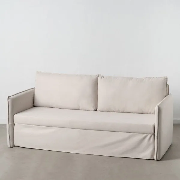 Sofa Rusvai gelsva Poliesteris Linas 210 x 93 x 95 cm
