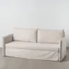 Диван Бежевый полиэстер лён 210 x 93 x 95 cm