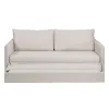 Sofa Beige Polyester Linen 210 x 93 x 95 cm