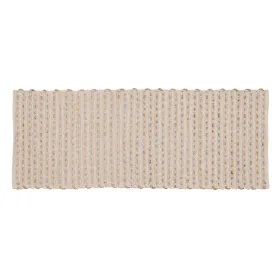 Carpet White Natural 70 % cotton 30 % Jute 170 x 70 cm