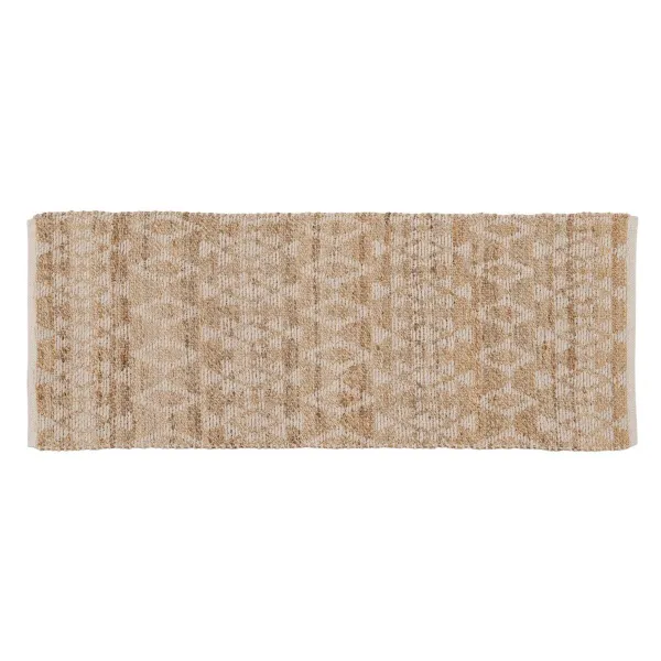 Matto Valkoinen Luonnollinen 60 % Puuvillaa Juutti 170 x 70 cm