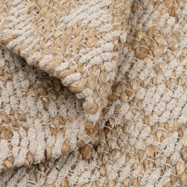 Matto Valkoinen Luonnollinen 60 % Puuvillaa Juutti 160 x 230 cm