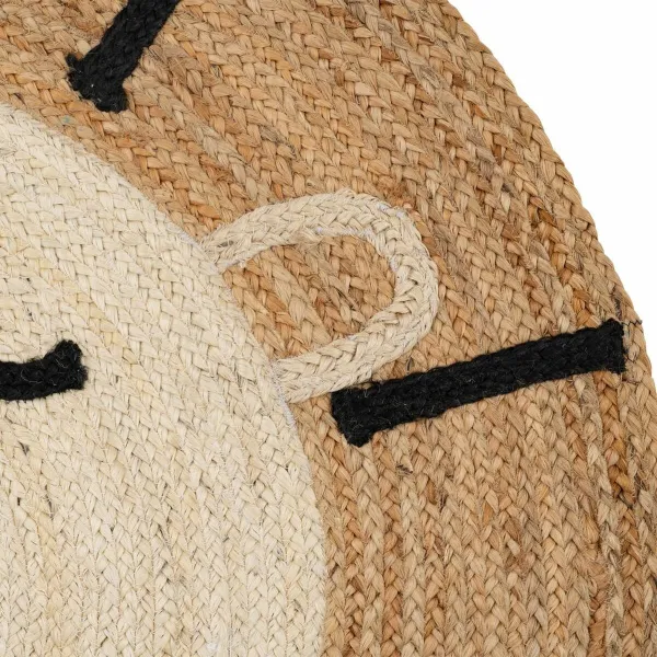 Paklājs Lauva Balts Bēšs 100 % Džuts 100 x 100 cm