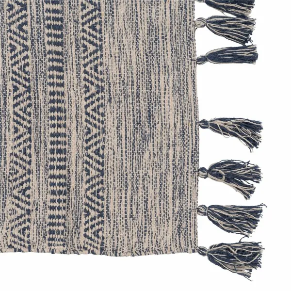 Paklājs Zils Balts 70 % kokvilnas 30 % Poliesters 160 x 230 cm