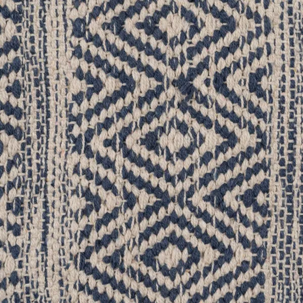 Paklājs Zils Balts 70 % kokvilnas 30 % Poliesters 160 x 230 cm