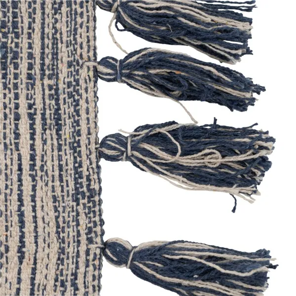 Paklājs Zils Balts 70 % kokvilnas 30 % Poliesters 160 x 230 cm