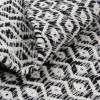 Carpet Grey 70 % cotton 30 % Polyester 80 x 150 cm