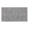 Carpet White Grey 70 % cotton 30 % Polyester 80 x 150 cm