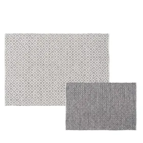 Matto Valkoinen Harmaa 70 % puuvillaa 30 % Polyesteri 160 x 230 cm