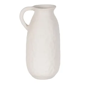 Vāze Balts Keramika 20 x 17 x 36 cm