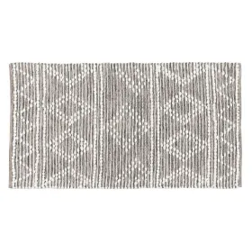 Matto Valkoinen Harmaa 60 % Puuvillaa 40 % Polyesteri 80 x 150 cm
