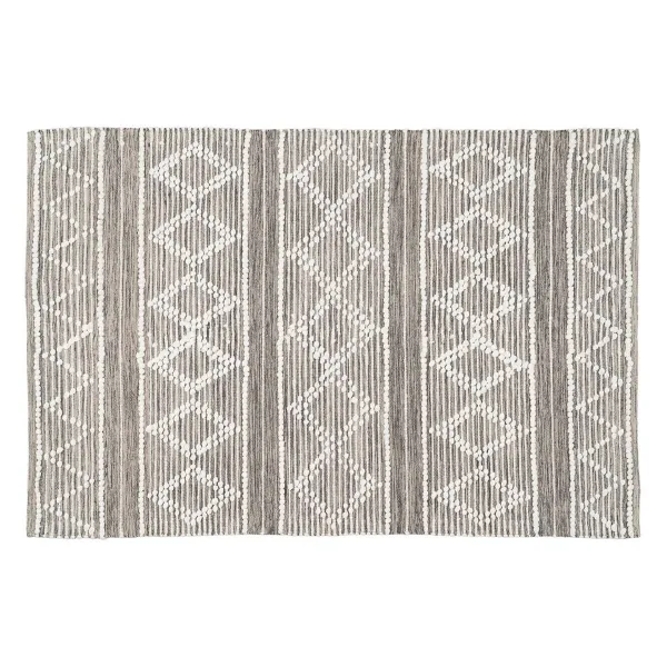 Kilimas Balta Pilka 60 % Medvilnė 40 % Poliesteris 160 x 230 cm