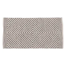 Matto Valkoinen Harmaa 70 % puuvillaa 30 % Polyesteri 80 x 150 cm