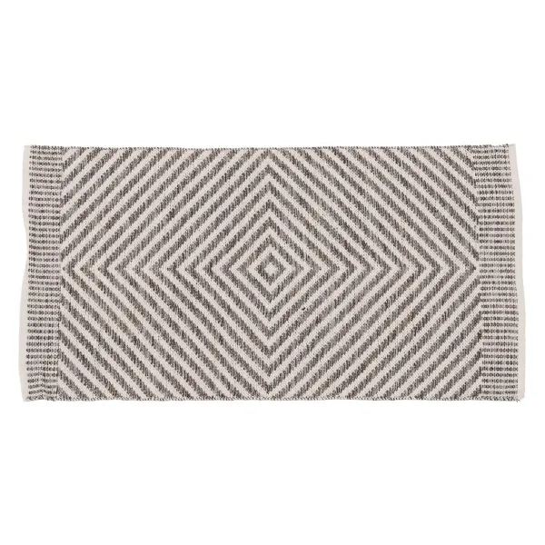 Matto Valkoinen Harmaa 70 % puuvillaa 30 % Polyesteri 80 x 150 cm