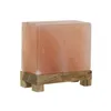 Desk lamp DKD Home Decor Brown Pink Salt Acacia 15 W 220 V 17 x 7 x 16 cm