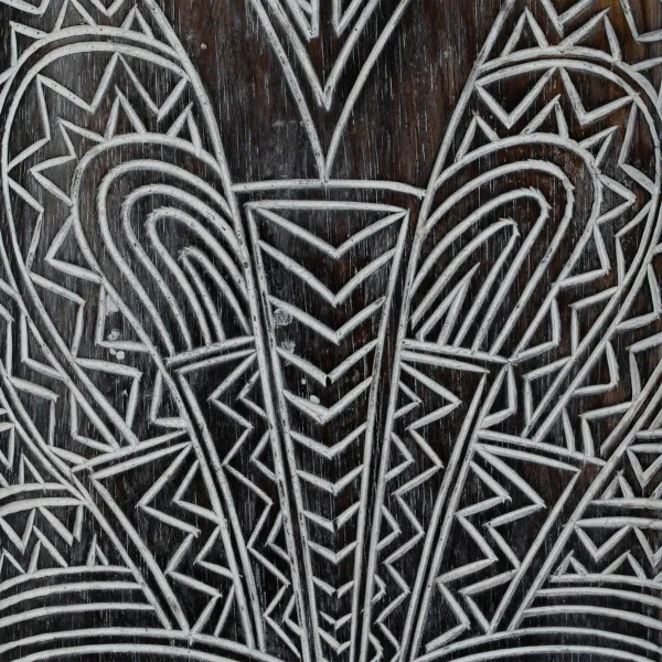 Декоративная фигура Белый Коричневый Маска 24 x 5 x 80 cm