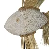 Koristehahmo Valkoinen Ruskea Luonnollinen Kala 57 x 12 x 60 cm