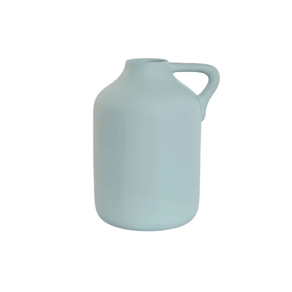 Vase Home ESPRIT Sky blue Stoneware Traditional style 30 x 25 x 38 cm