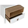 Nightstand Home ESPRIT White Natural Polyurethane MDF Wood 48 x 40 x 55 cm