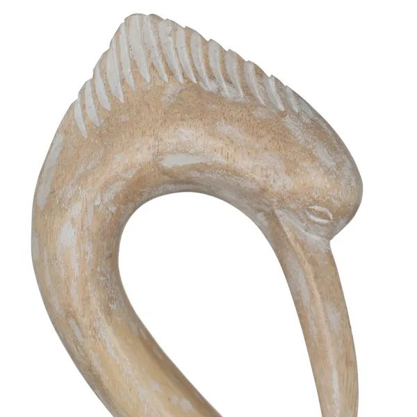 Dekoratyvinė figūrėlė Balta Natūralus Garnys 20 x 10 x 62 cm