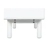 Nightstand Home ESPRIT White Natural Polyurethane MDF Wood 48 x 40 x 55 cm