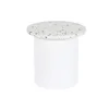 Side table Home ESPRIT White MDF Wood Terrazo 40 x 40 x 37,5 cm