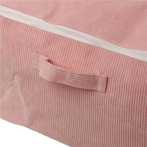 Storage Box Versa Corduroy 40 x 25 x 50 cm Pink