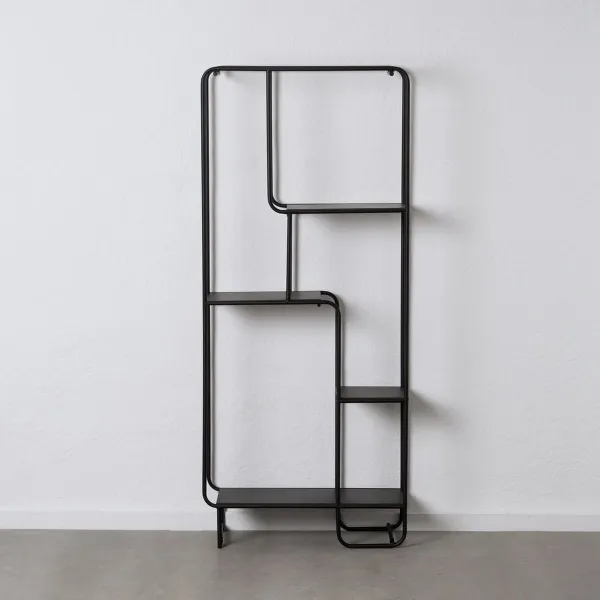 Hyllyt Musta Rauta 76 x 30 x 180 cm