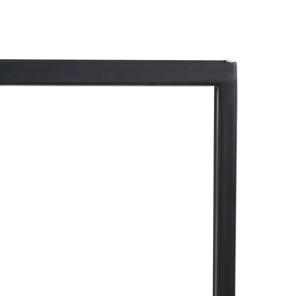 Plaukti Melns Stikls Dzelzs 65 x 25 x 110 cm
