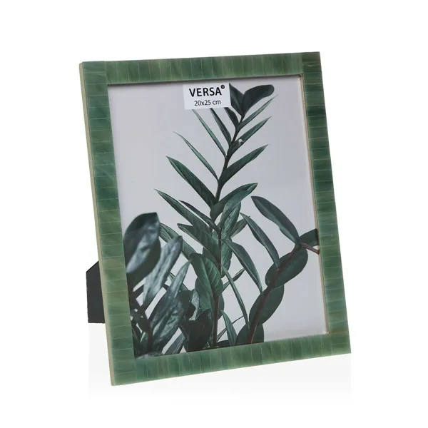 Photo frame Versa Green Plastic 1,8 x 28 x 23 cm