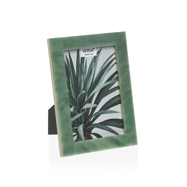 Photo frame Versa Green Plastic 1,8 x 18 x 13 cm