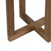 Side table Natural Tempered Glass Fir wood 50 x 38 x 60 cm