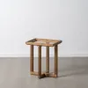 Вспомогательный стол Натуральный Каленое стекло древесина ели 50 x 38 x 60 cm