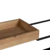 Lentyna Ruda Juoda Medžio Geležis 85 x 26 x 130 cm