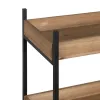 Hyllyt Ruskea Musta Puu Rauta 85 x 26 x 130 cm