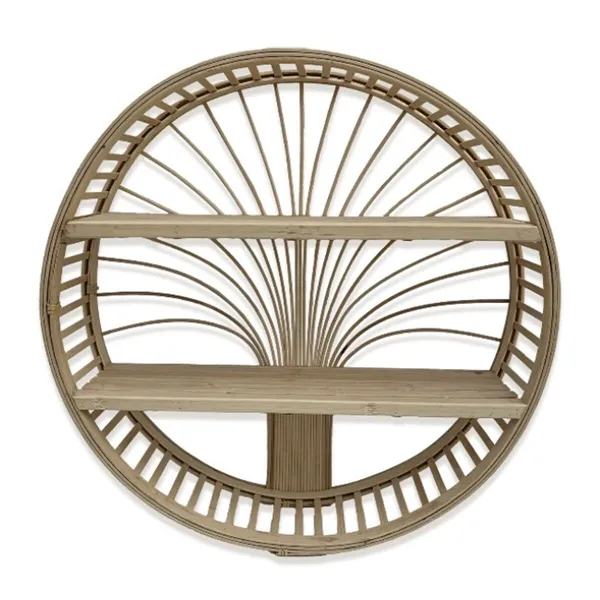 Shelves Versa Bamboo 13 x 50 x 50 cm Circular