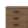 Sideboard PAUL Black Natural Iron Fir wood 120 x 41 x 77 cm