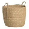 Set of Baskets Natural Rushes 38 x 38 x 33 cm (3 Pieces)