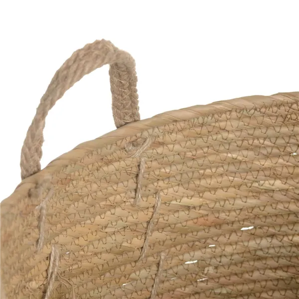 Set of Baskets Natural Rushes 38 x 38 x 33 cm (3 Pieces)