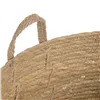 Set of Baskets Natural Rushes 38 x 38 x 33 cm (3 Pieces)