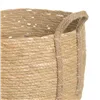 Set of Baskets Natural Rushes 38 x 38 x 33 cm (3 Pieces)