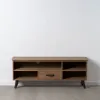 Televizoriaus baldai Juoda Natūralus Geležis Eglės mediena 150 x 41 x 59 cm