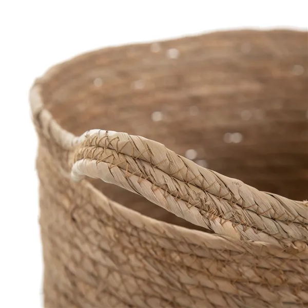 Set of Baskets Natural Rushes 33 x 33 x 26 cm (3 Pieces)