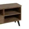 Televizoriaus baldai Juoda Natūralus Geležis Eglės mediena 150 x 41 x 59 cm